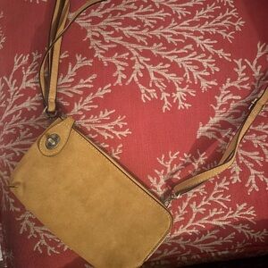 Jen and Co Vegan Tan Crossbody Bag